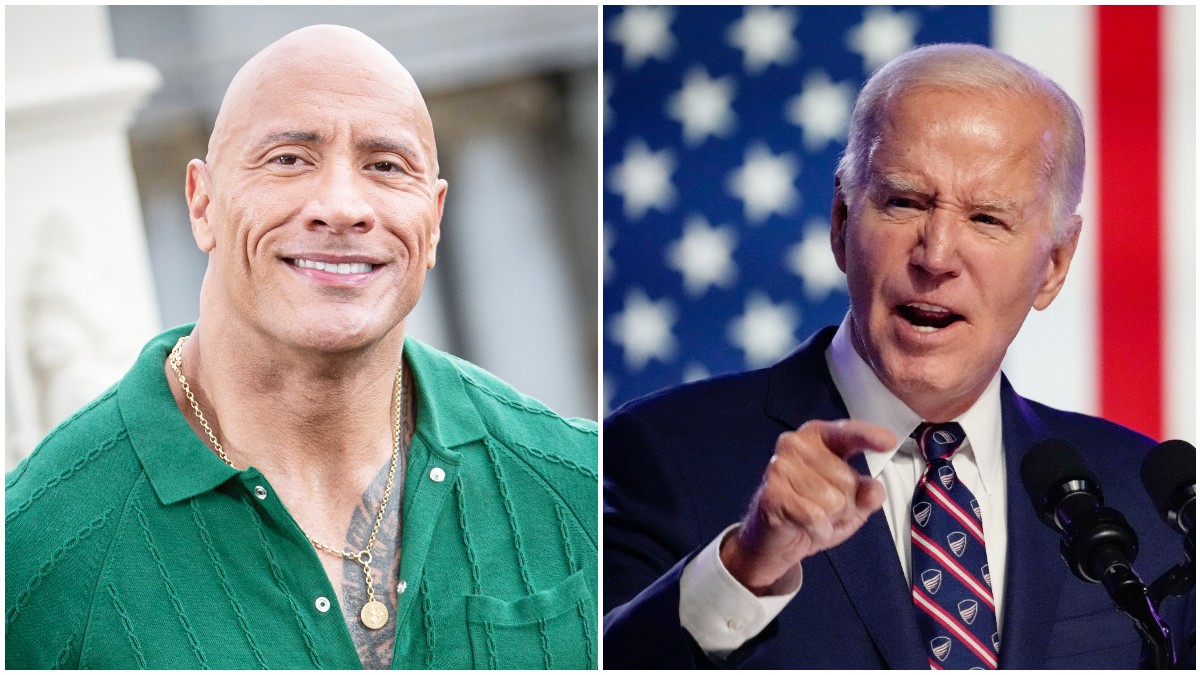 Dwayne Johnson chooses Joe Biden vs Donald Trump